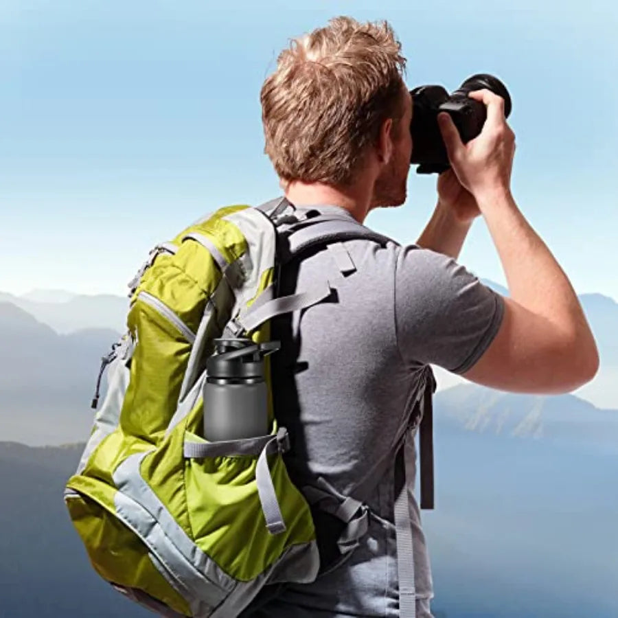 Reusable Water Bottle With Strap For Outdoor Sports Travel And Camping