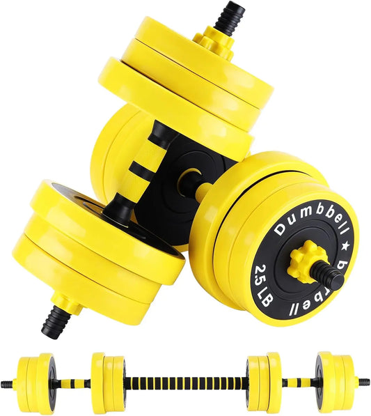 HiMISS 2-In-1 Adjustable Dumbbell Set For Home Gym Workouts