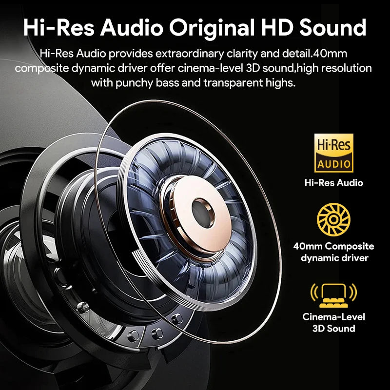 QCY H3 ANC Hybrid Wireless Headphones With 60 Hour Playtime
