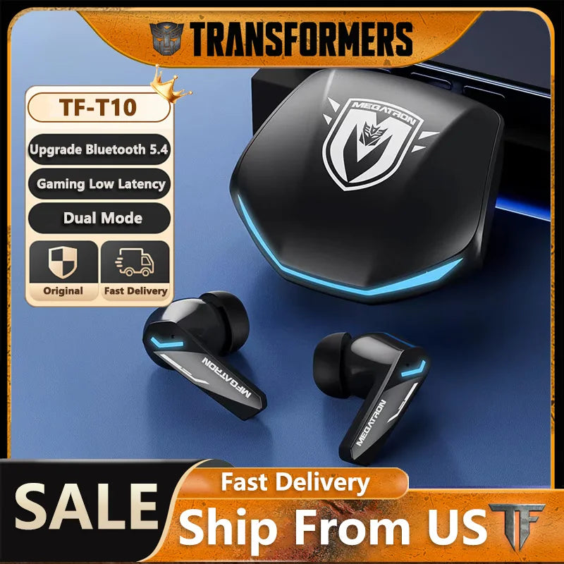 Transformers GM2 Pro Bluetooth Wireless Gaming Earphones Headset