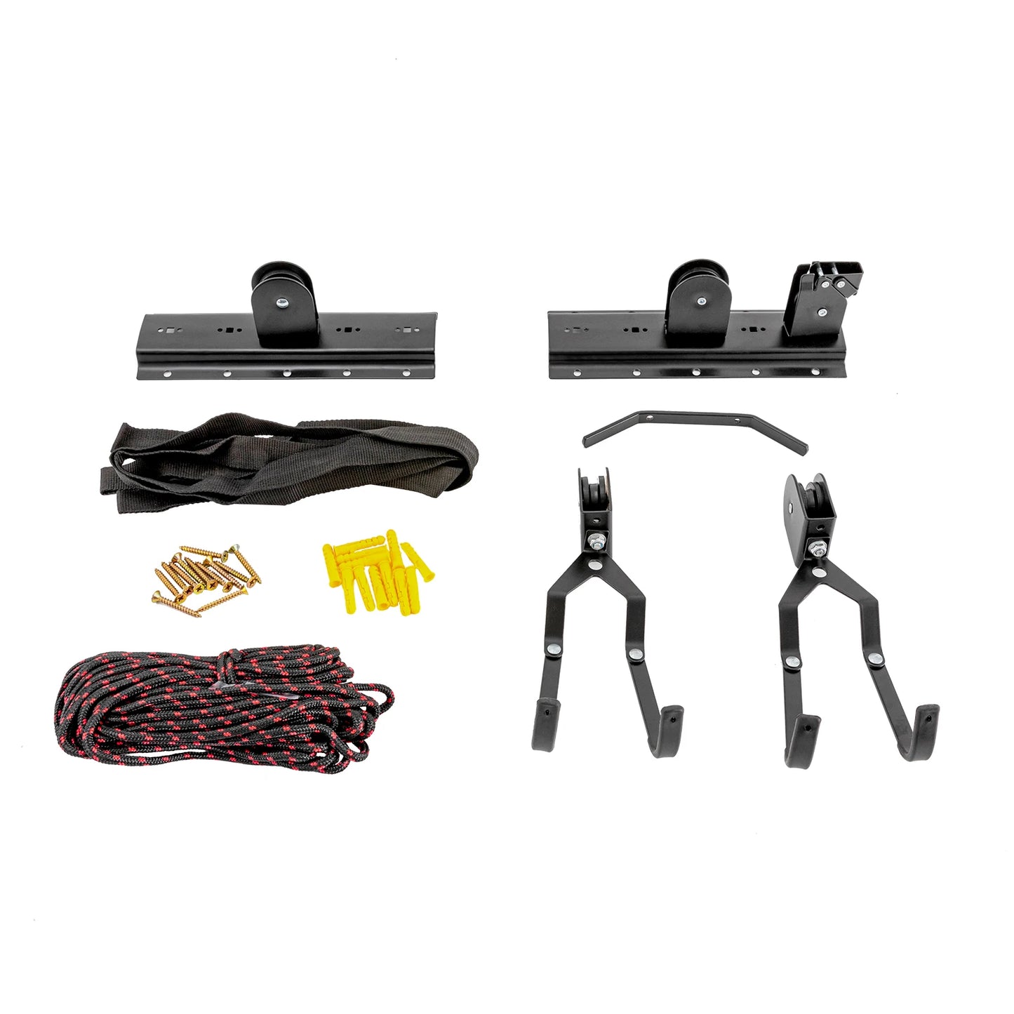 Garage Ceiling Bike Hoist With Pulley System For Space Saving