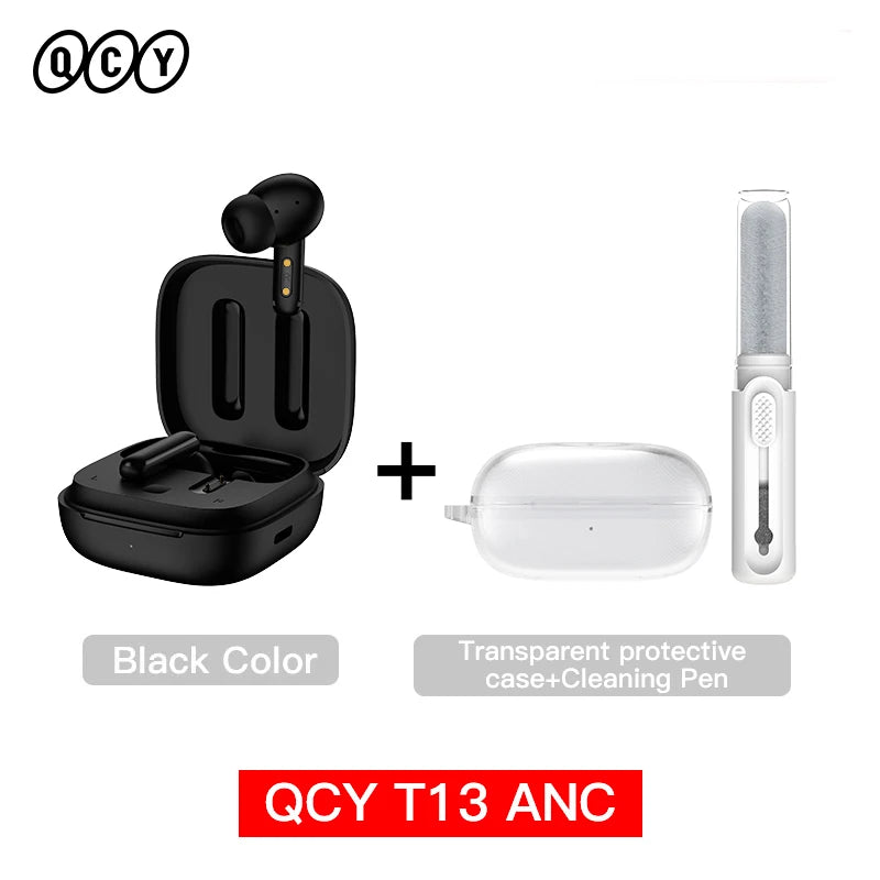 QCY T13 ANC Wireless Earbuds With Bluetooth 5.3 Connection