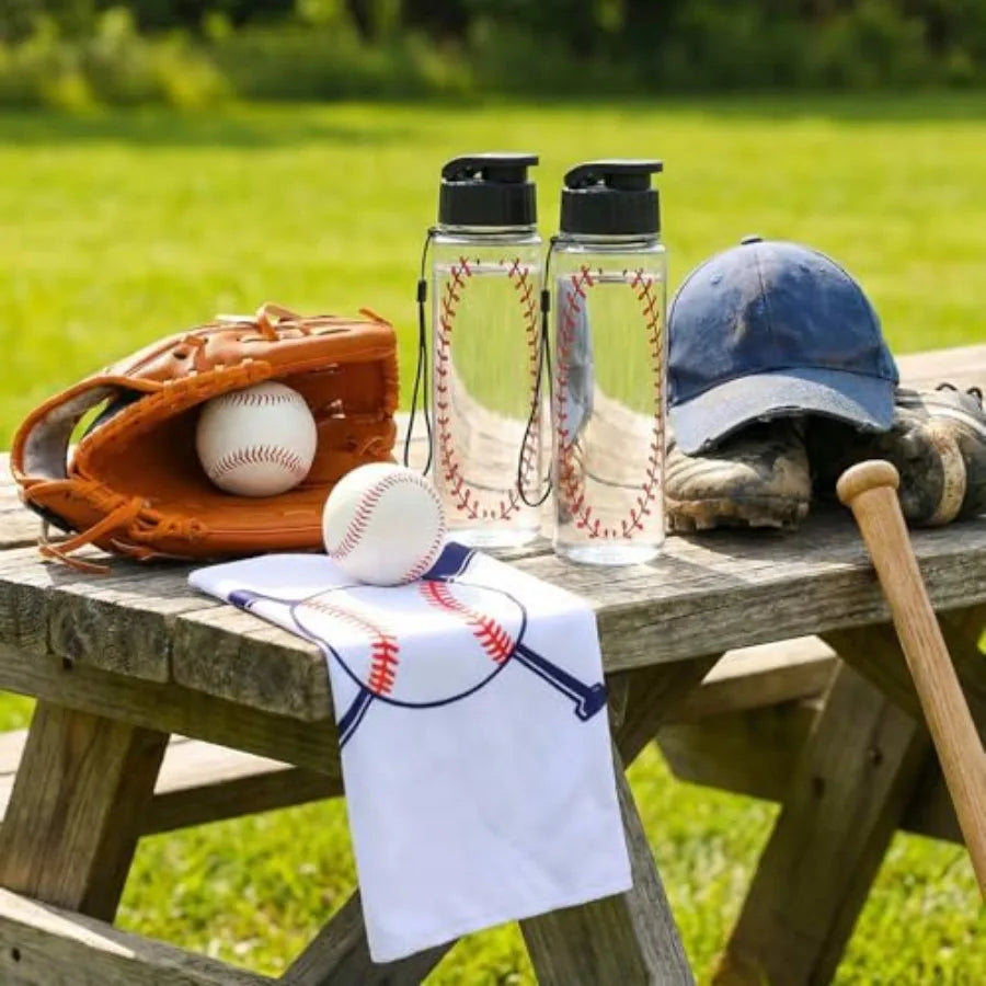 Reusable Squeeze Sports Water Bottles And Breathable Cooling Towel Set