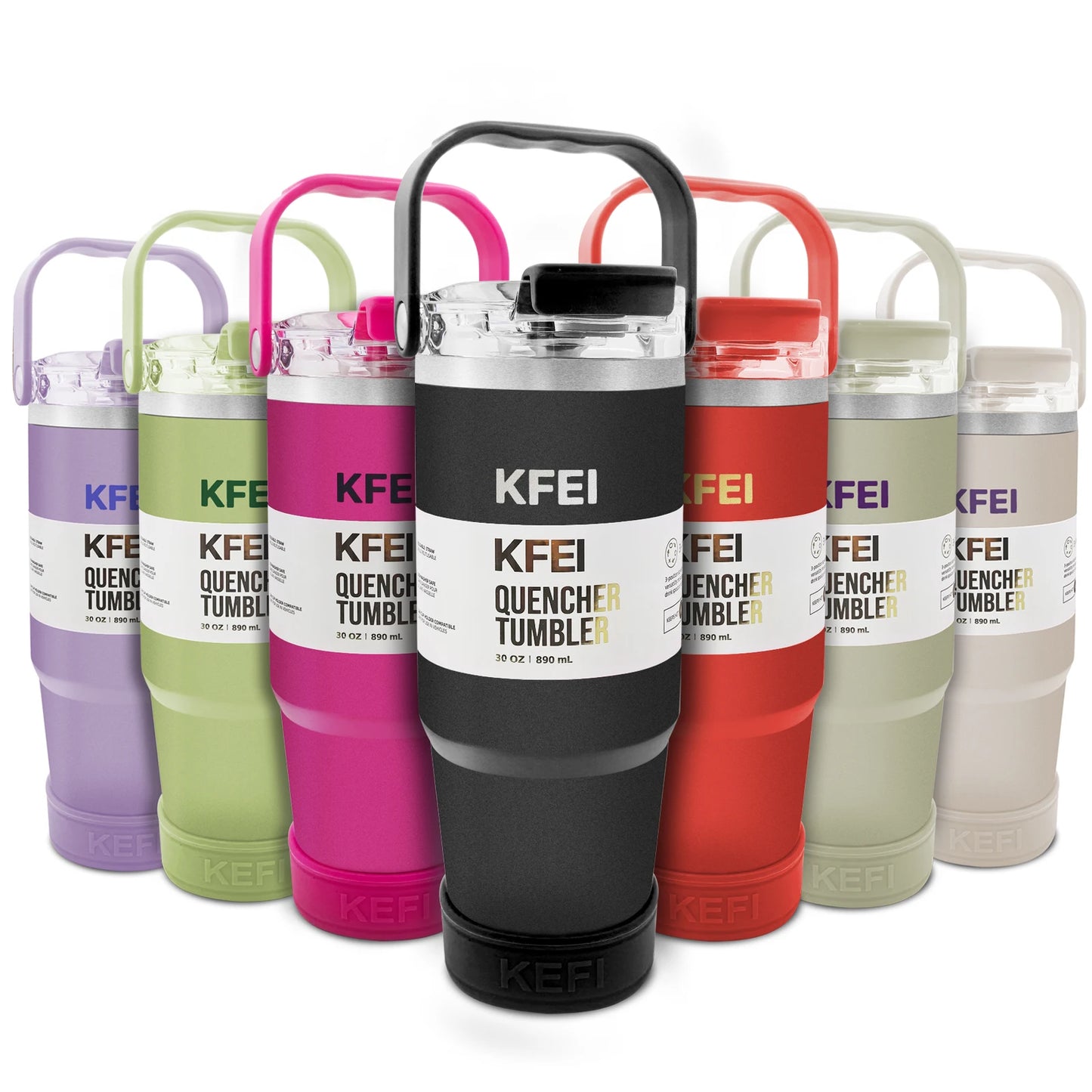 Stainless Steel Double Wall Insulated Tumbler With Lid And Straw