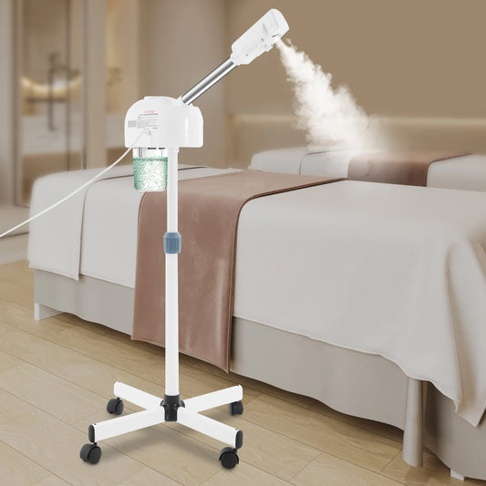 Ozone Facial Steamer On Wheels, Adjustable Height, 360 Degree Nozzle