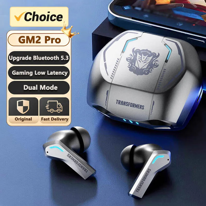 Transformers Wireless Bluetooth Earphones With Mic And Low Latency Audio