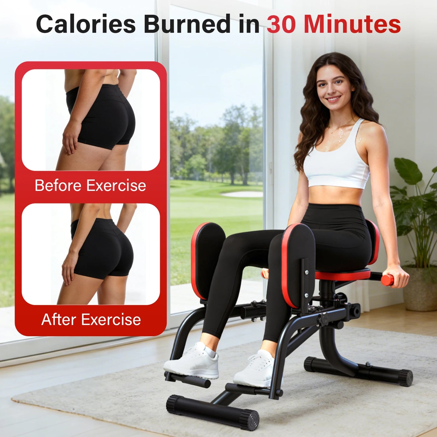 Foldable DualMotion Thigh Sculptor For Home Hip And Leg Workout