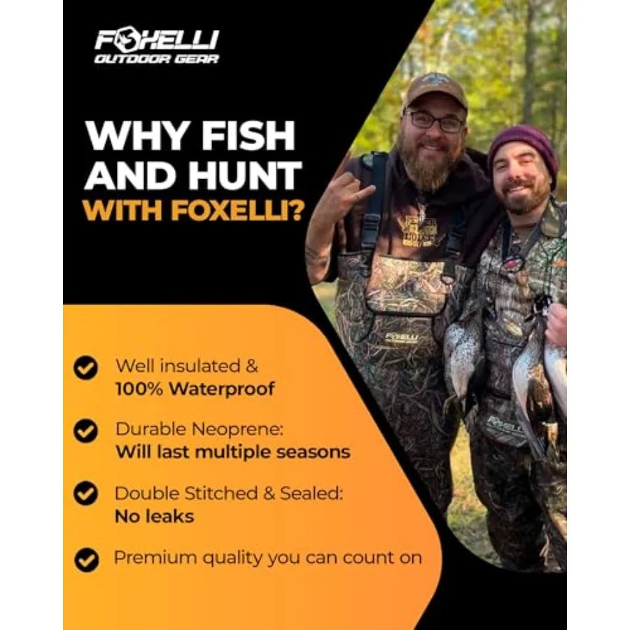 Waterproof Neoprene Chest Waders for Hunting and Fishing