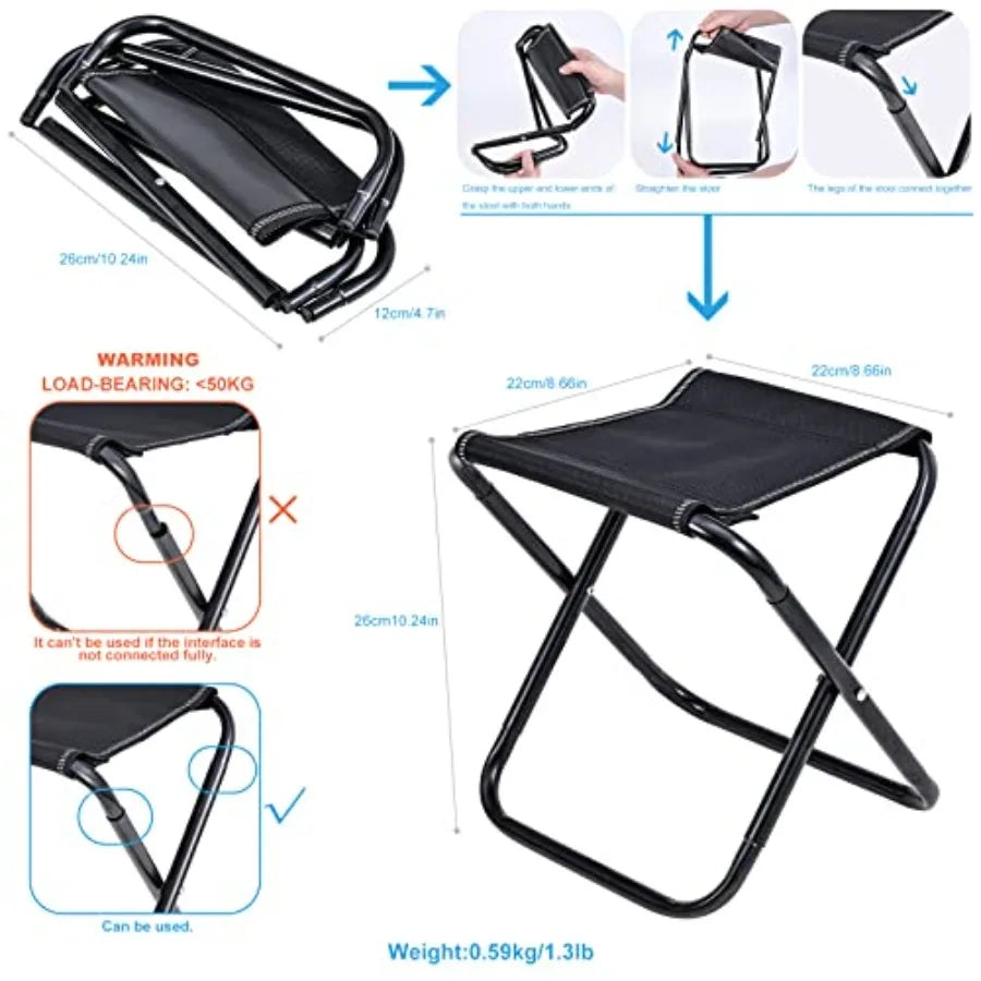 Portable Telescopic Fishing Rod Set With Chair Net Bag
