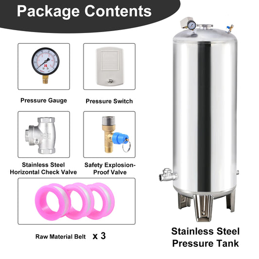 Well Water Pressure Tank With Mounting Kit For Home Farm