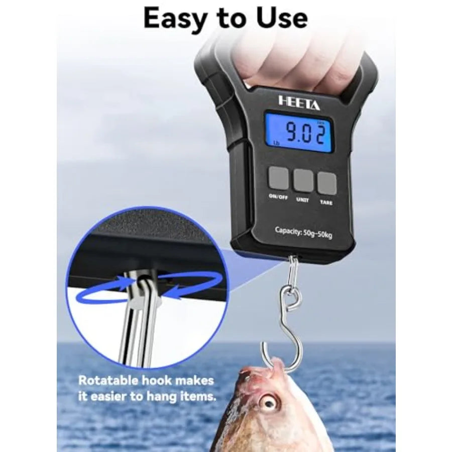 Digital Fishing Weight Scale 110lb Portable Hanging Scale