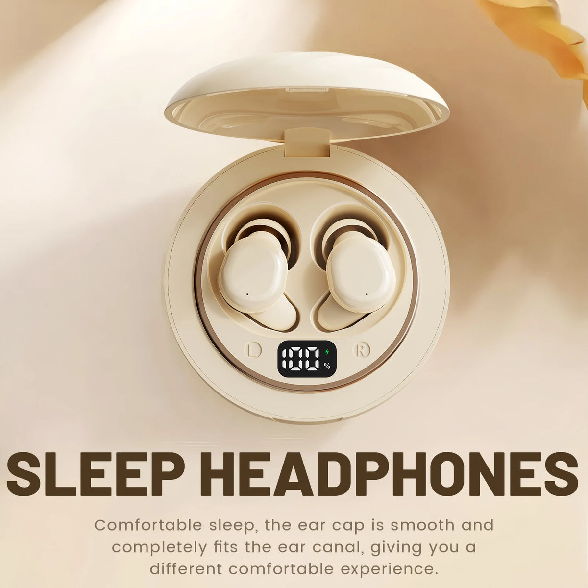 SHUKE Bluetooth Sleep Earbuds With Noise Cancelling Side Sleeper Comfort