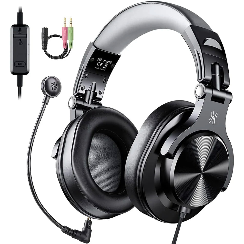Oneodio 3.5mm Wired Gaming Headset With Detachable Microphone
