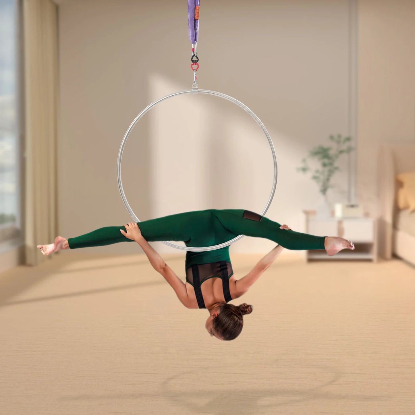 Aerial Hoop Set for Professional Aerial Fitness and Acrobatics 10KN