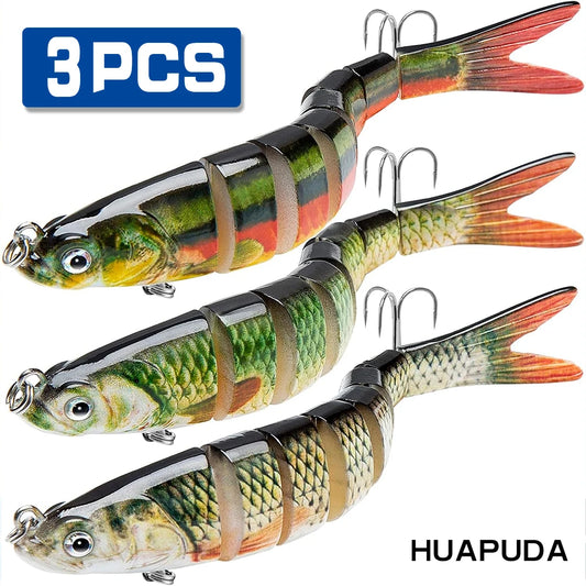 Three Pack Fishing Lures Crank Baits For Saltwater And Freshwater