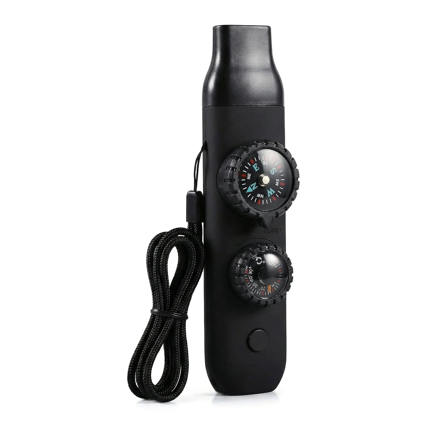 7-In-1 Survival Emergency Whistle With Compass And Lanyard