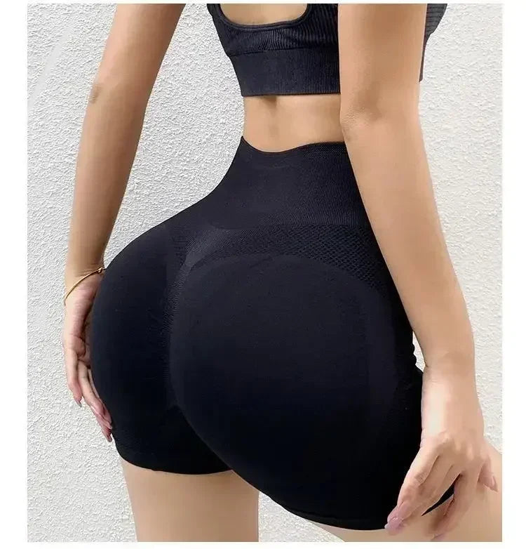 Yoga Set Women Sports Bra Shorts Leggings Seamless Workout Wear