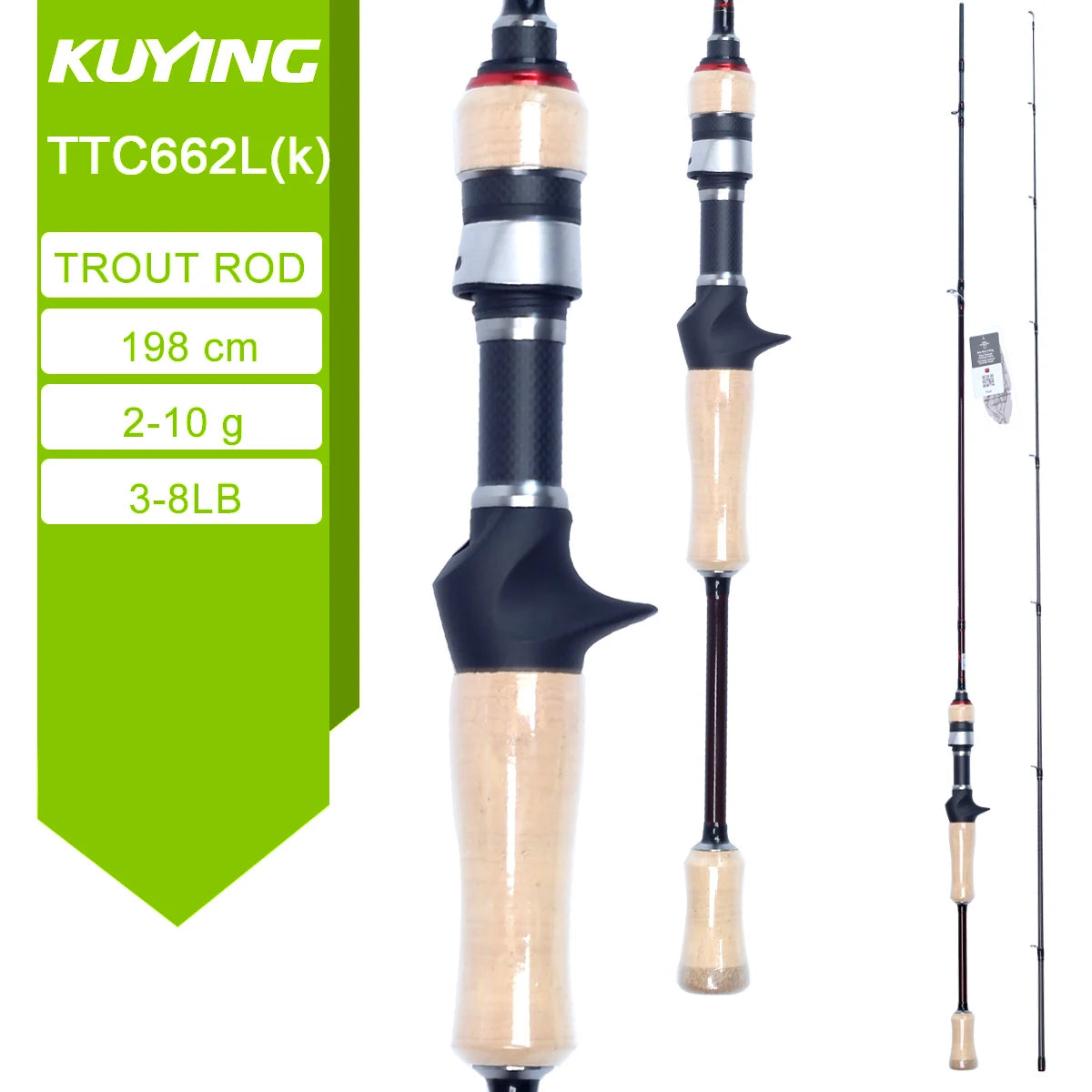 Kuying Carbon Fishing Rod For Casting And Spinning