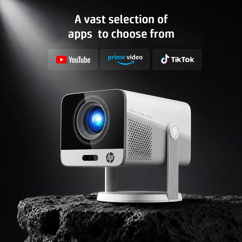 HP 1080P Full HD Portable Projector With WiFi Mirroring 4K