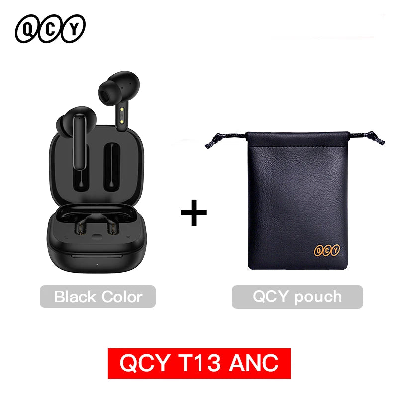 QCY T13 ANC Wireless Earbuds With Bluetooth 5.3 Connection