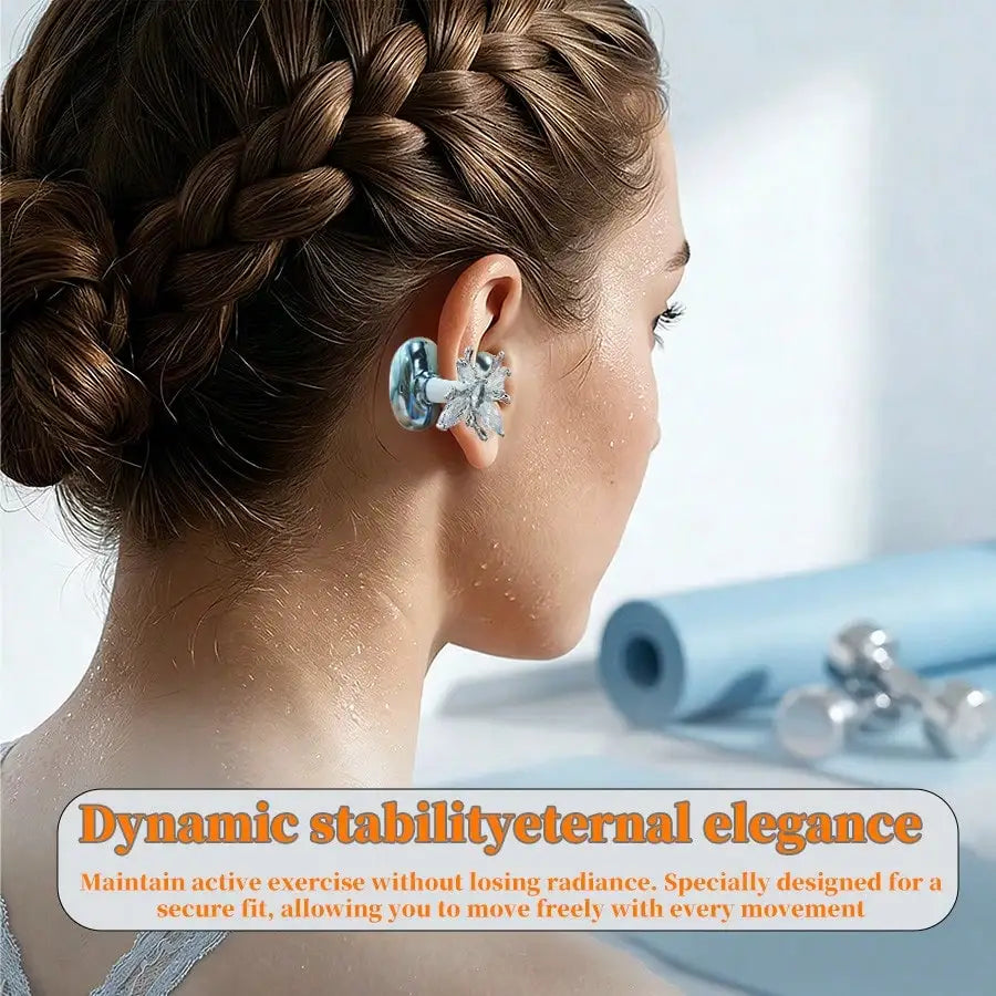 VIKEFON Butterfly Clip-On Open-Ear Bluetooth Earphones