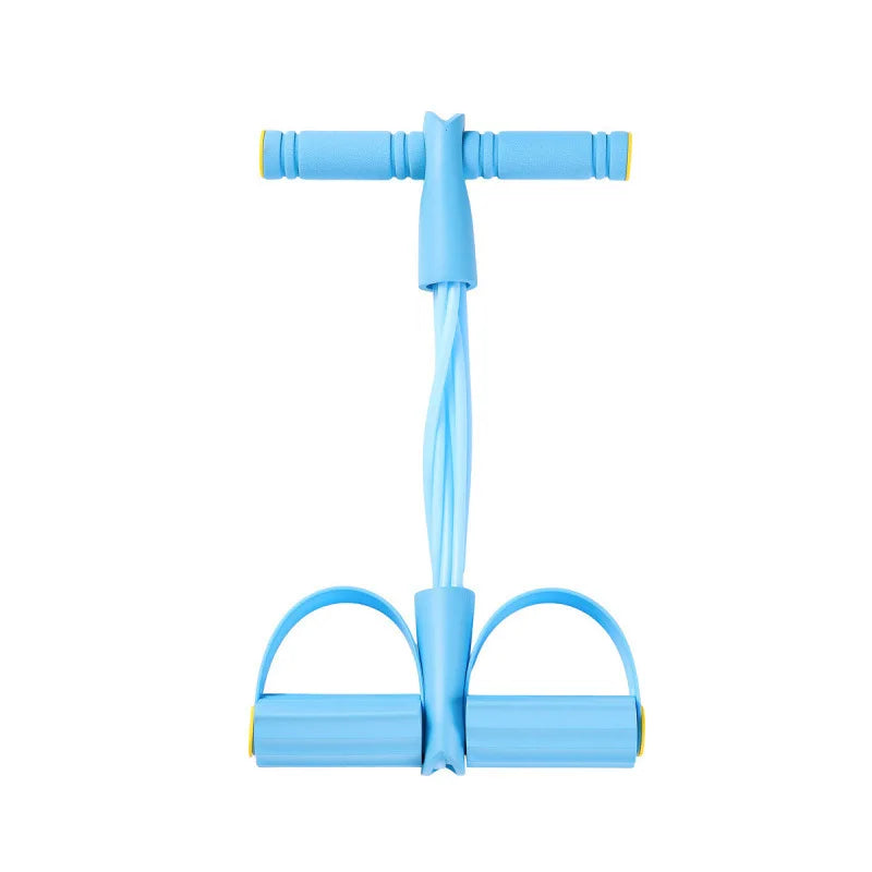 Natural Rubber Pedal Resistance Bands With Handles Full Body Workout