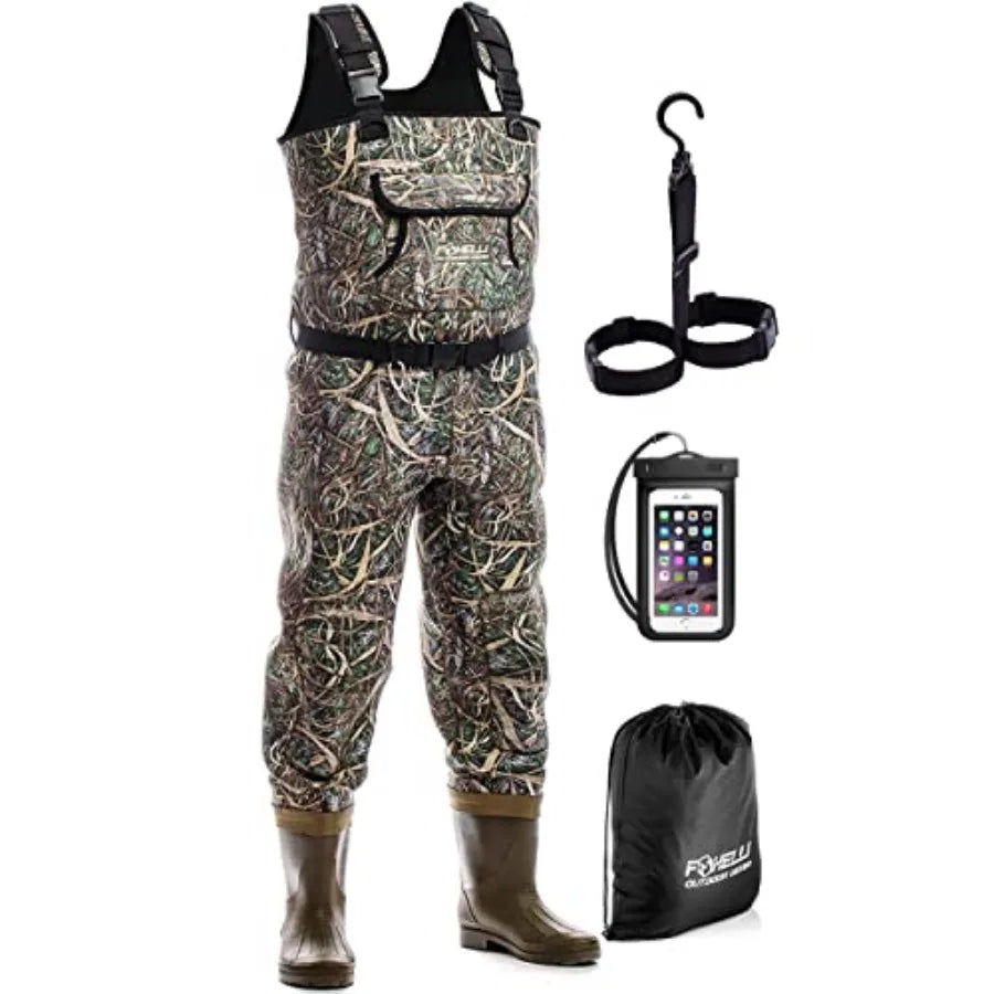 Waterproof Neoprene Chest Waders for Hunting and Fishing