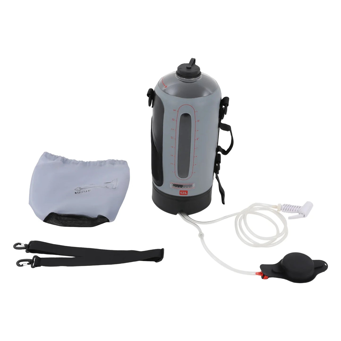Portable Camping Shower Leakproof Water Bag With Detachable Strap
