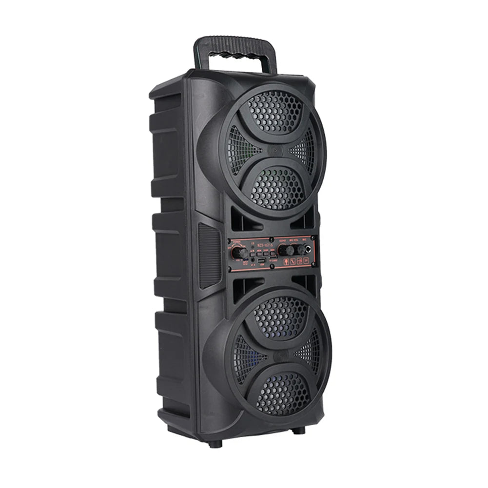 LAIMANEI Bluetooth Portable Speaker With Double Subwoofer Deep Bass Outdoor