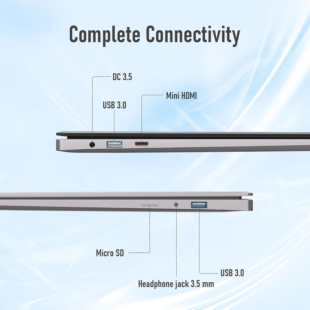 Xiaman Ultra Slim Windows 11 Laptop With Intel Atom Processor