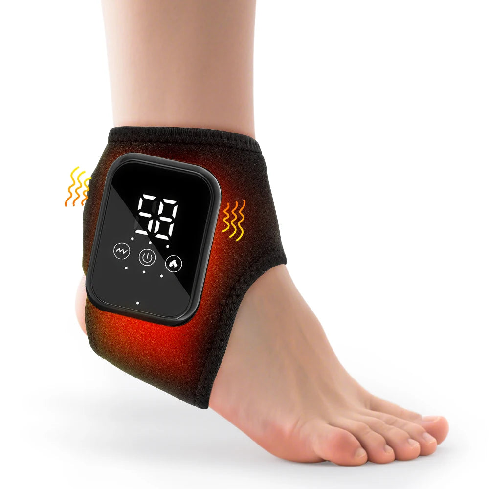Hailicare Heated Ankle Massager With Vibration And Heat Therapy
