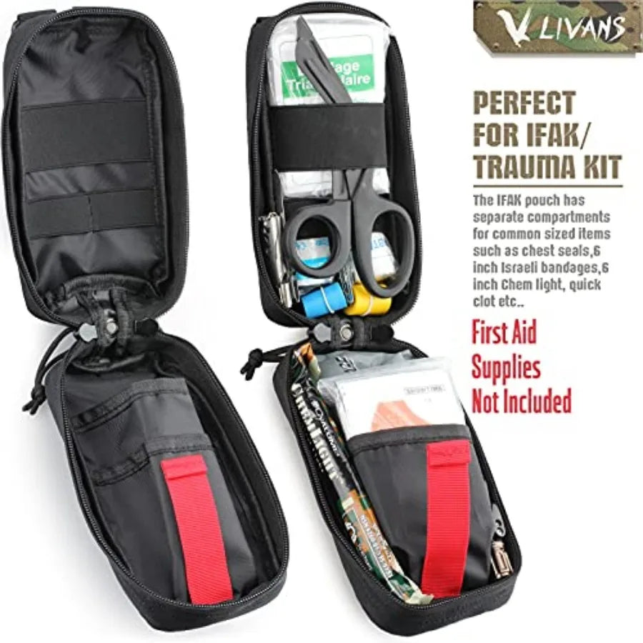 Tactical MOLLE Medical Pouch EMT First Aid IFAK Kit