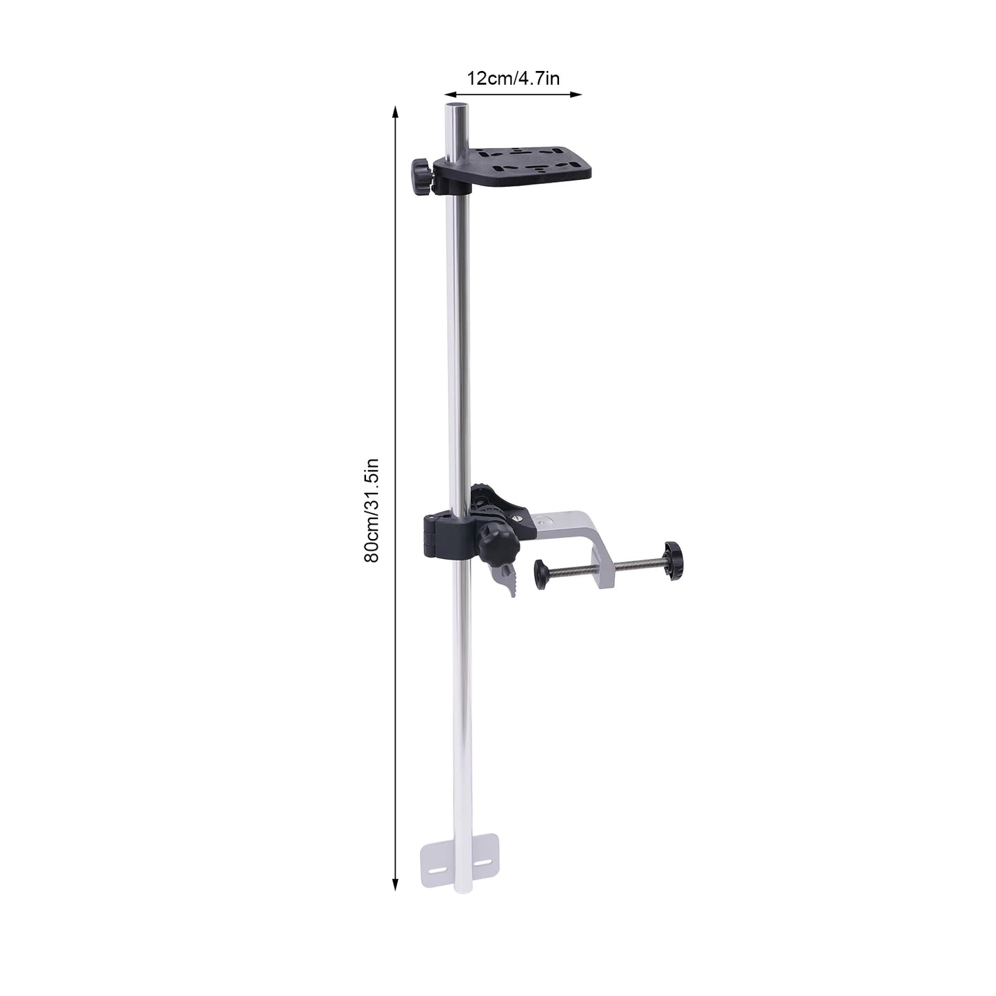Portable Fish Finder Mount Universal Bracket With 360 Degree Rotatable