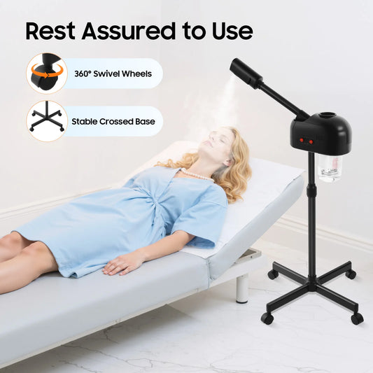 Bymaocar Facial Steamer Machine 800W Ozone Therapy For Deep Cleansing