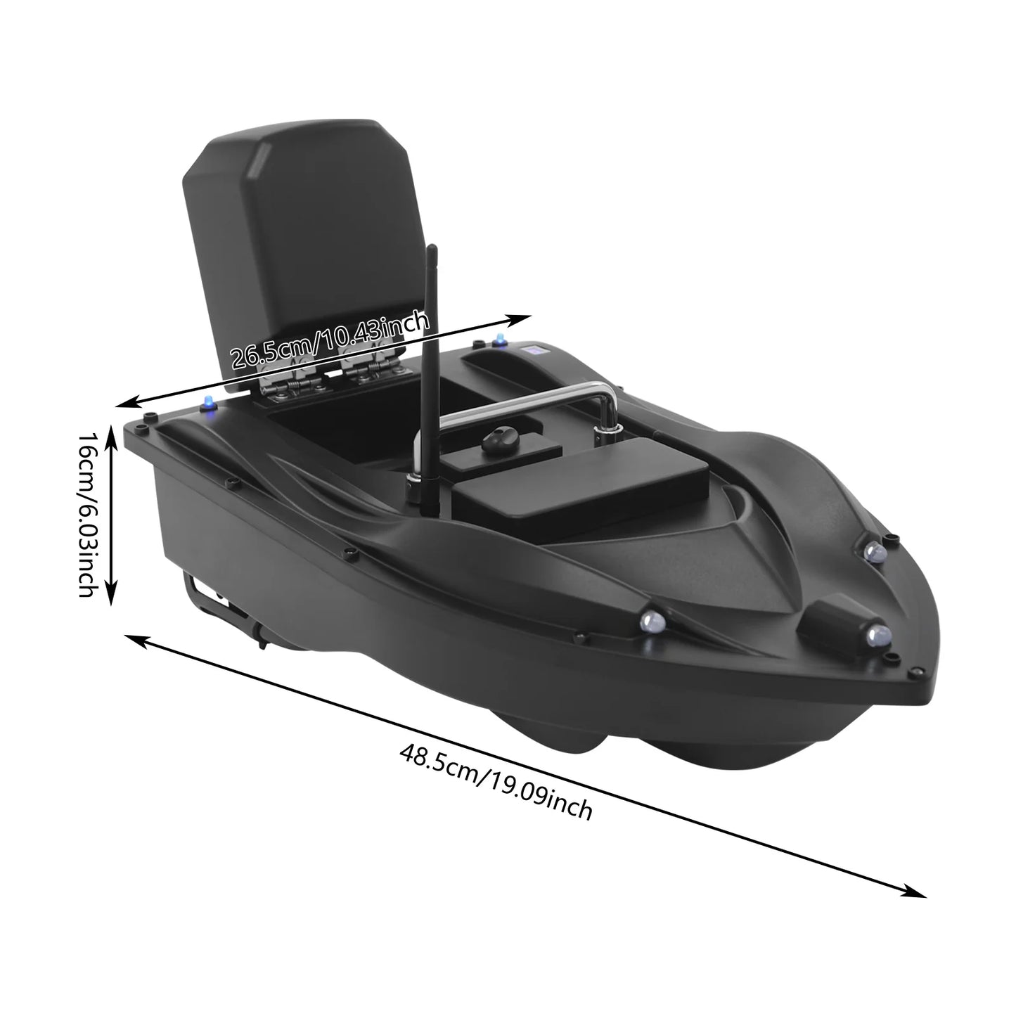 Remote Control Bait Boat With GPS Night Vision Lights