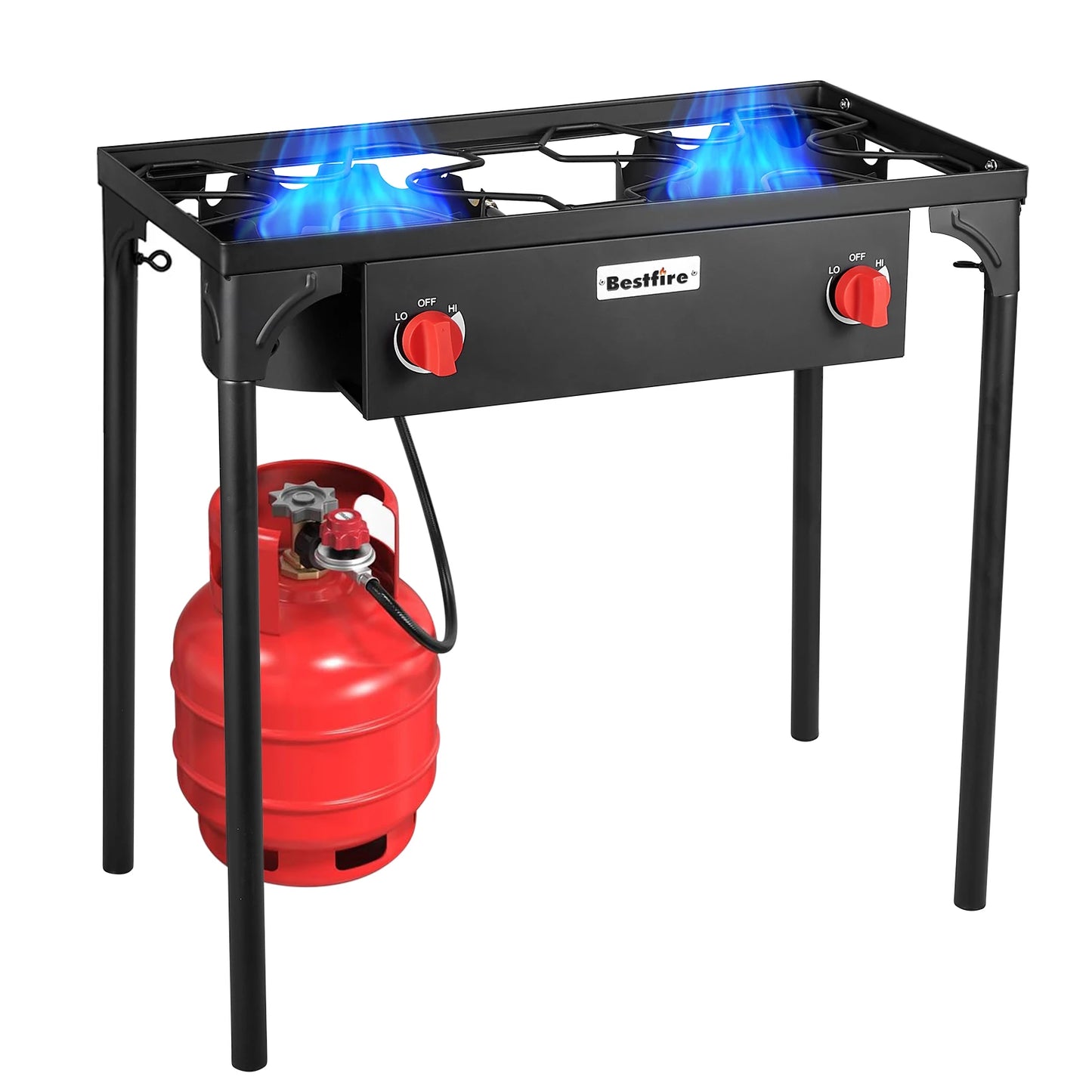 Bestfire 2 Burner Camping Stove Propane Grill 150000 BTU