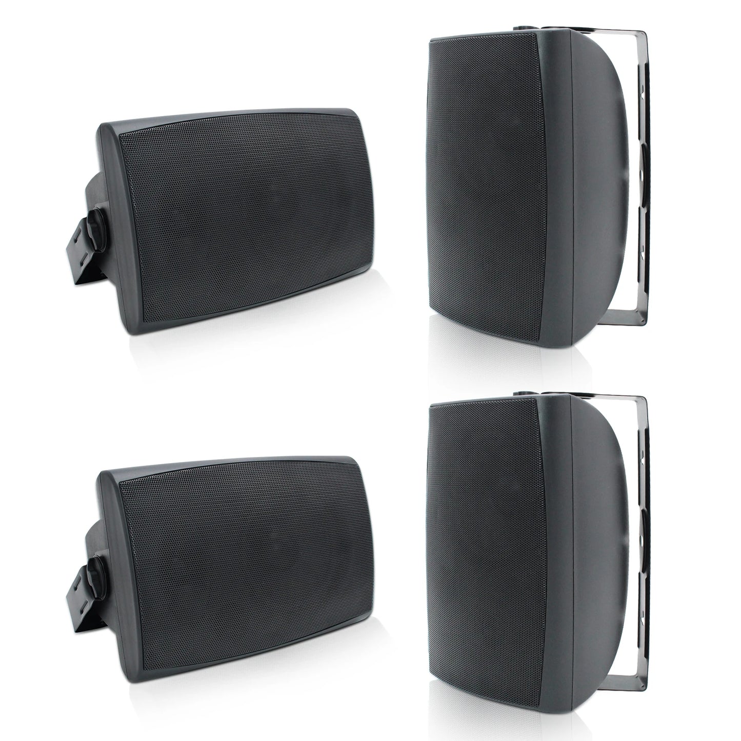 Herdio 4 Pack Outdoor Waterproof Bluetooth Speakers 800W With Amplifier