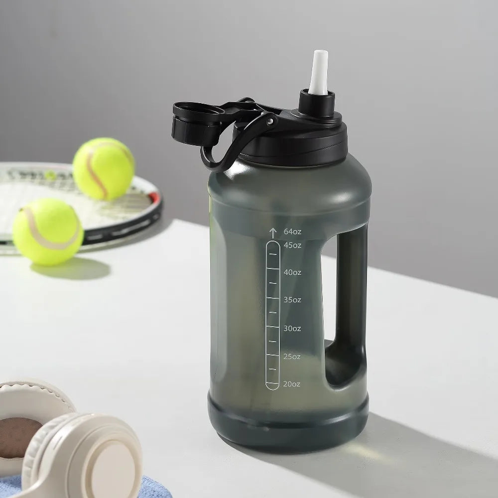 Mainstays Reusable Water Bottle With Straw And Chug Cap