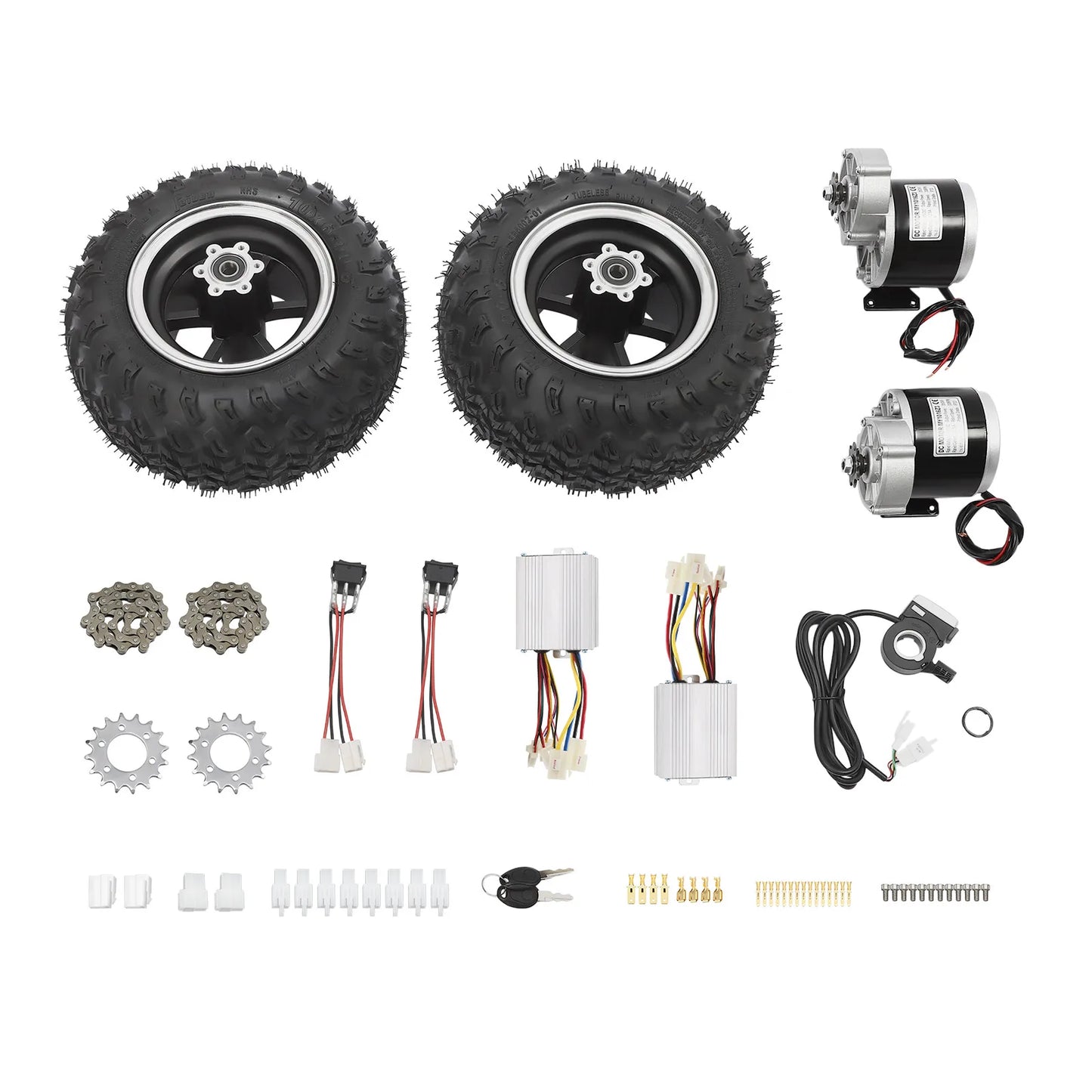 Motor Drive Air Wheel Kit With Reverse Gear And Throttle