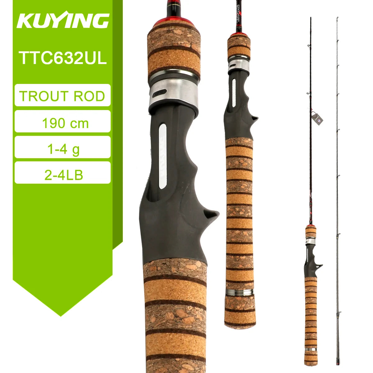 Kuying Carbon Fishing Rod For Casting And Spinning