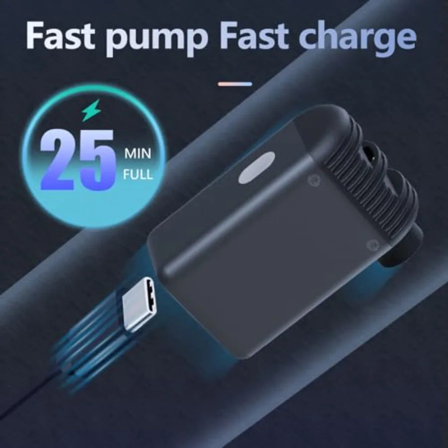 Tiny Bike Pump Electric Tire Inflator 100 PSI Presta Schrader