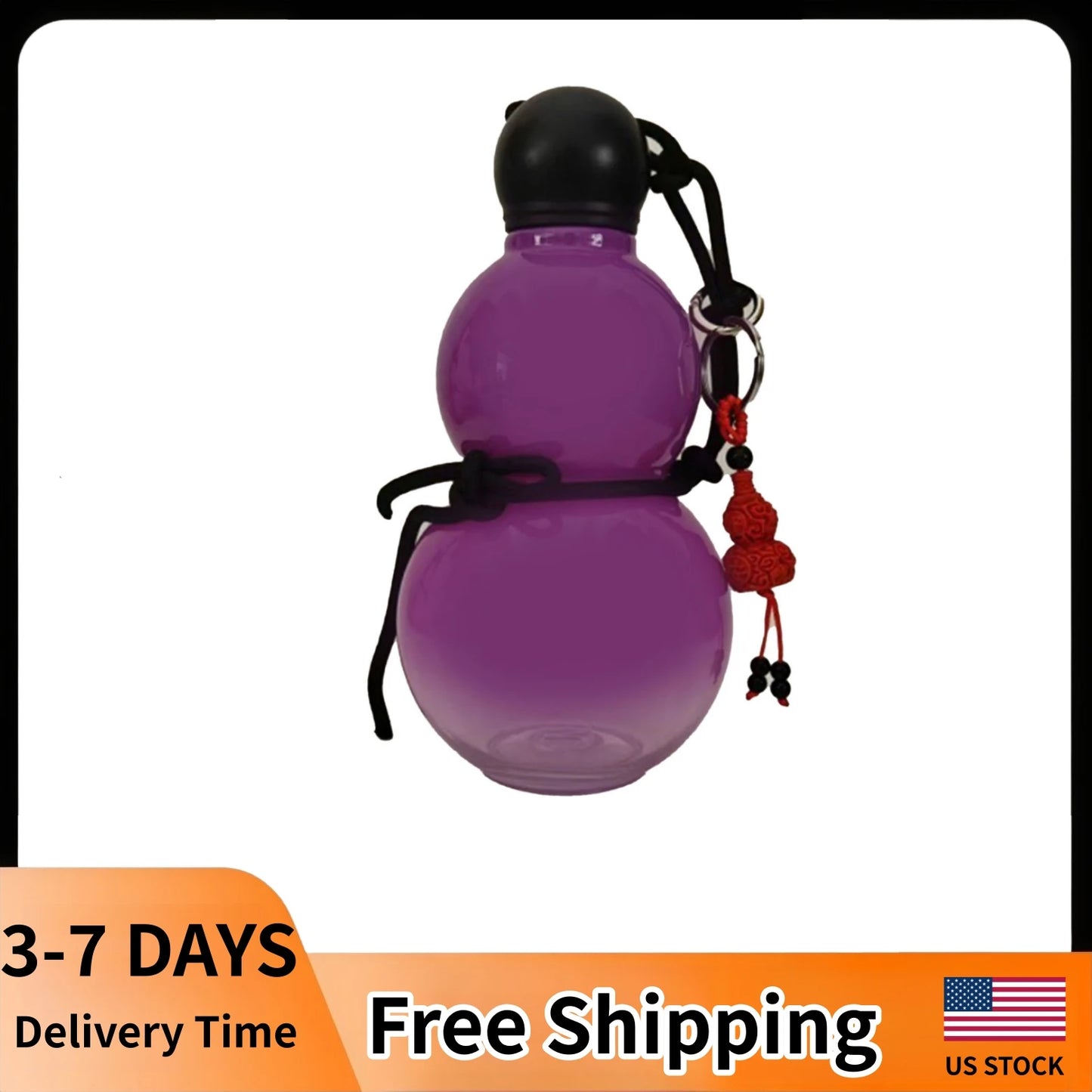 Gourd Style Insulated Sports Water Bottle Portable Fitness Accessory