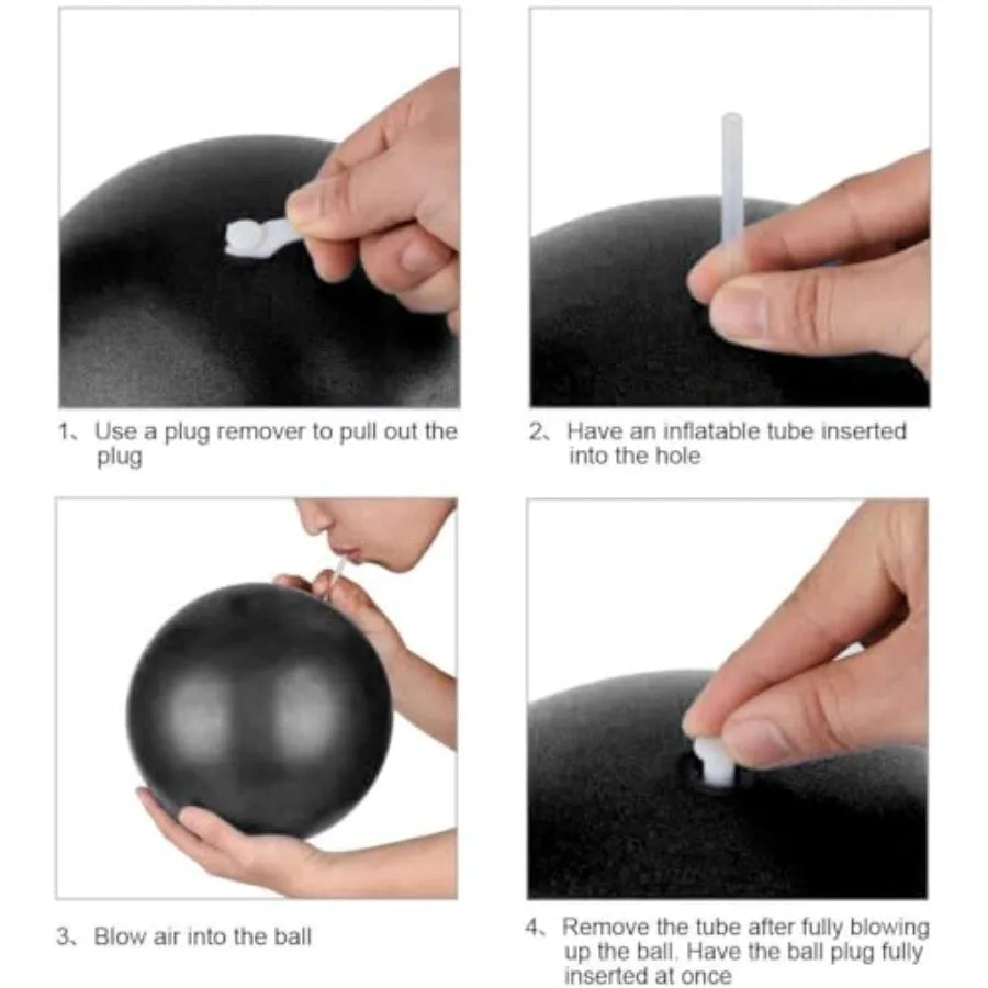 Mini Pilates Yoga Balls 2 Pack Anti Burst Exercise Balls