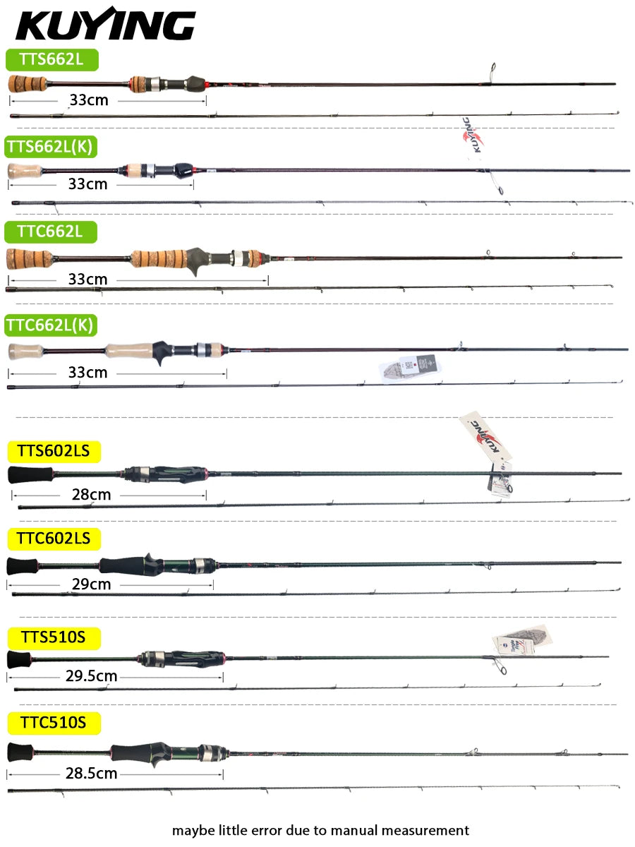 Kuying Teton Spinning Casting Rod For Lures Fuji Parts