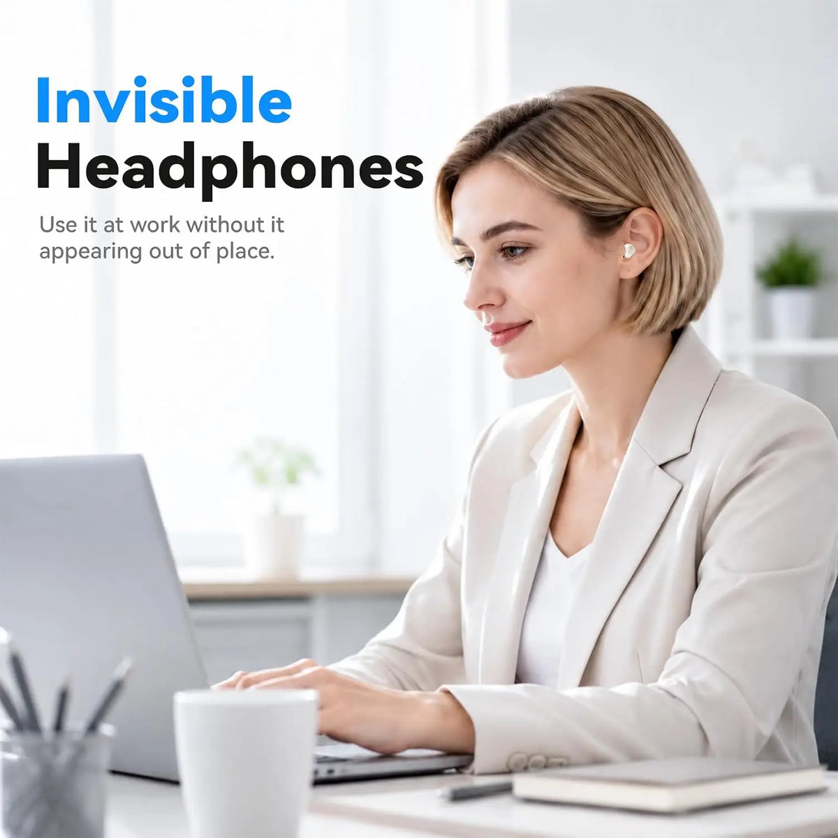 INSONIXN Invisible Wireless Bluetooth Earbuds for Sleep and Music
