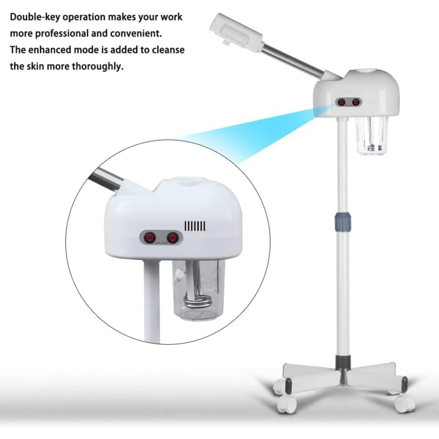 Bymaocar Facial Steamer And Pedicure Spa Machine With Water Tank
