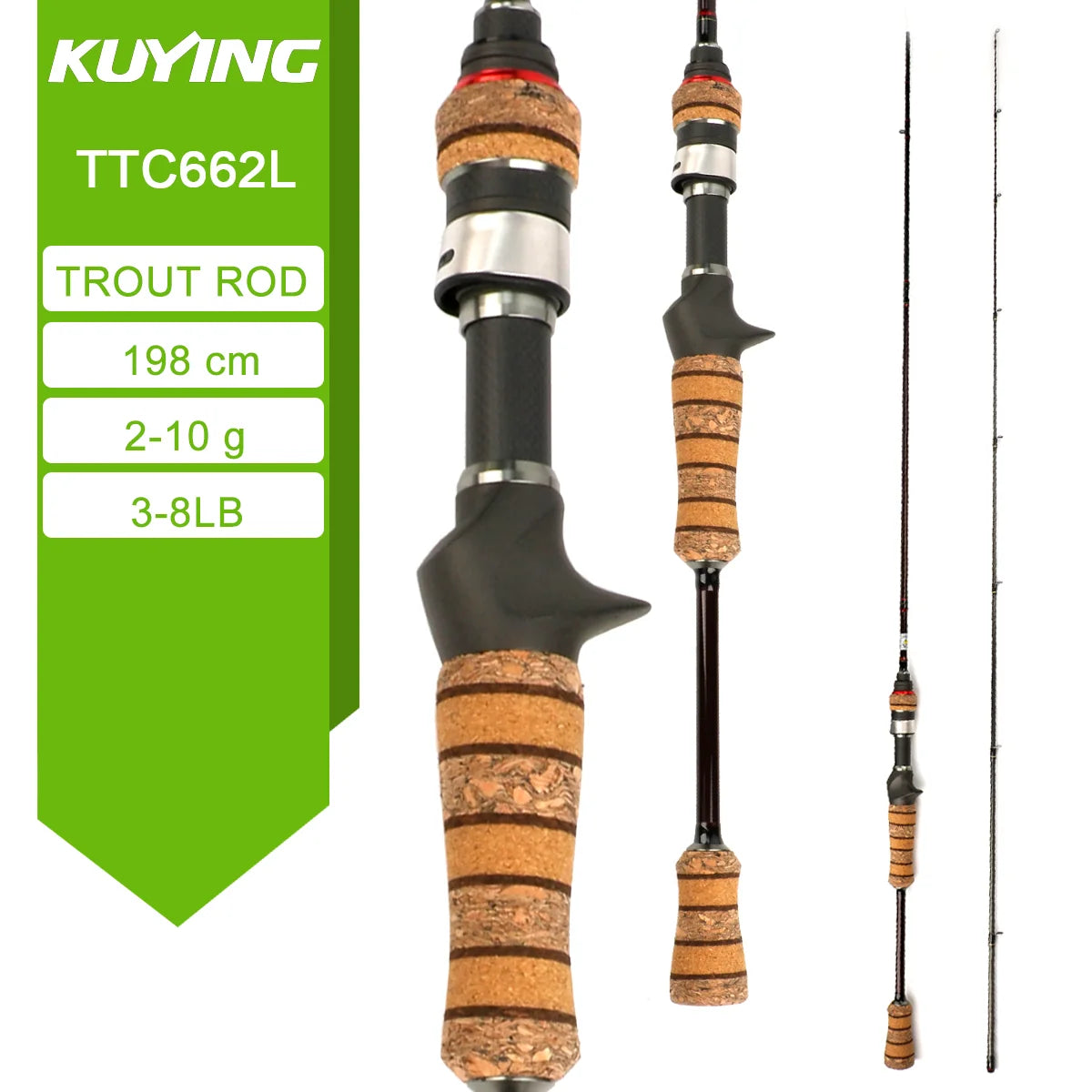 Kuying Teton Spinning Casting Rod For Lures Fuji Parts