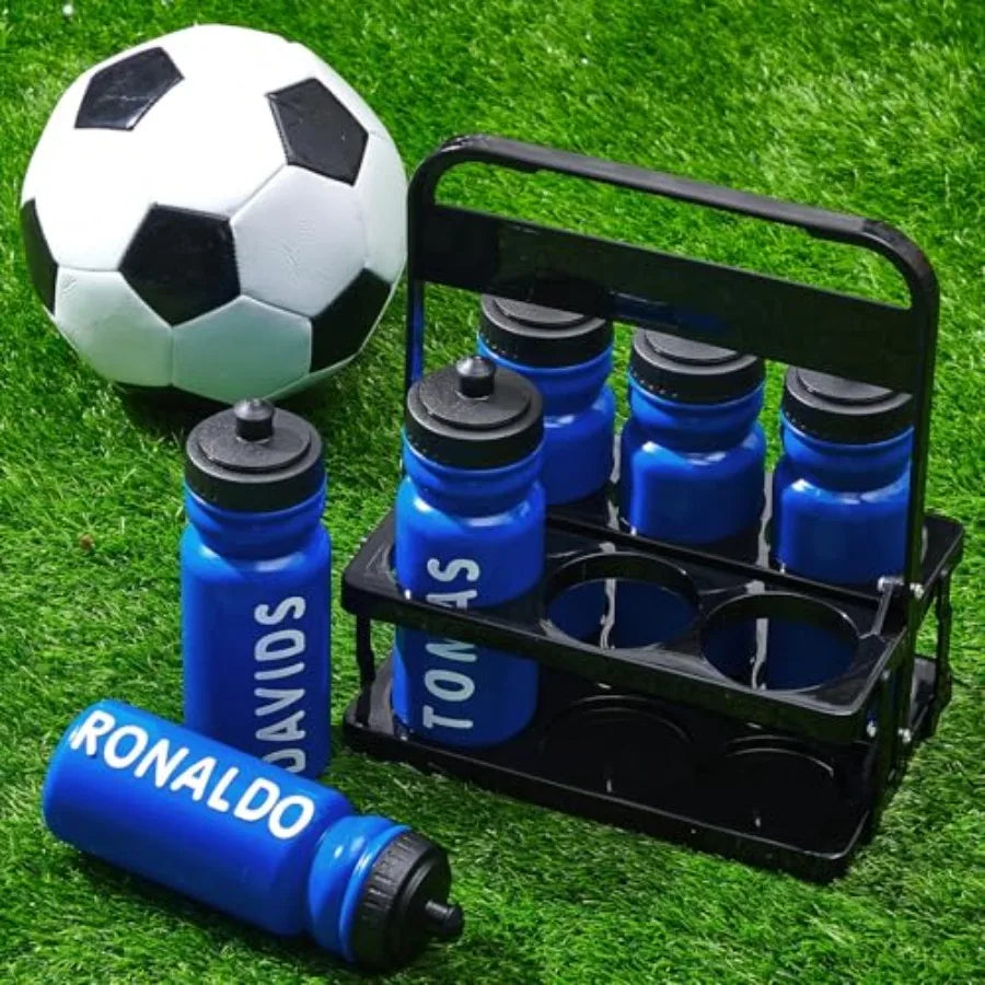 Plastic Sports Water Bottle Carrier With Straps And Lids