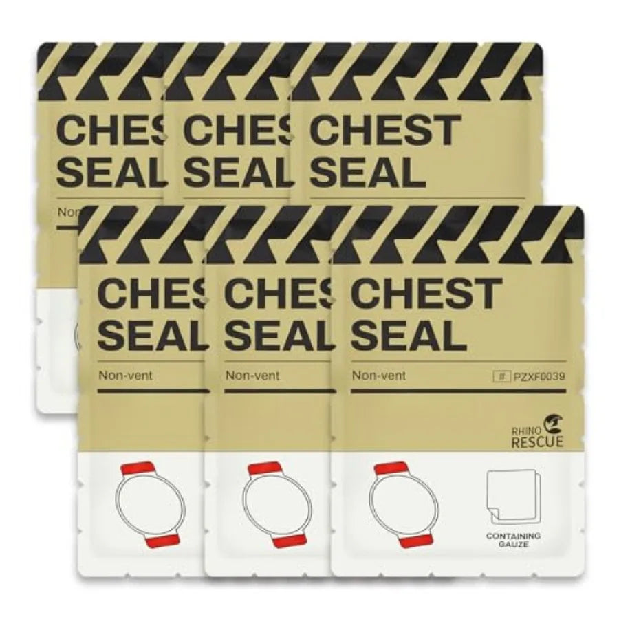 Chest Seal Emergency Trauma Dressing Occlusive Adhesive Pad IFAK Refill