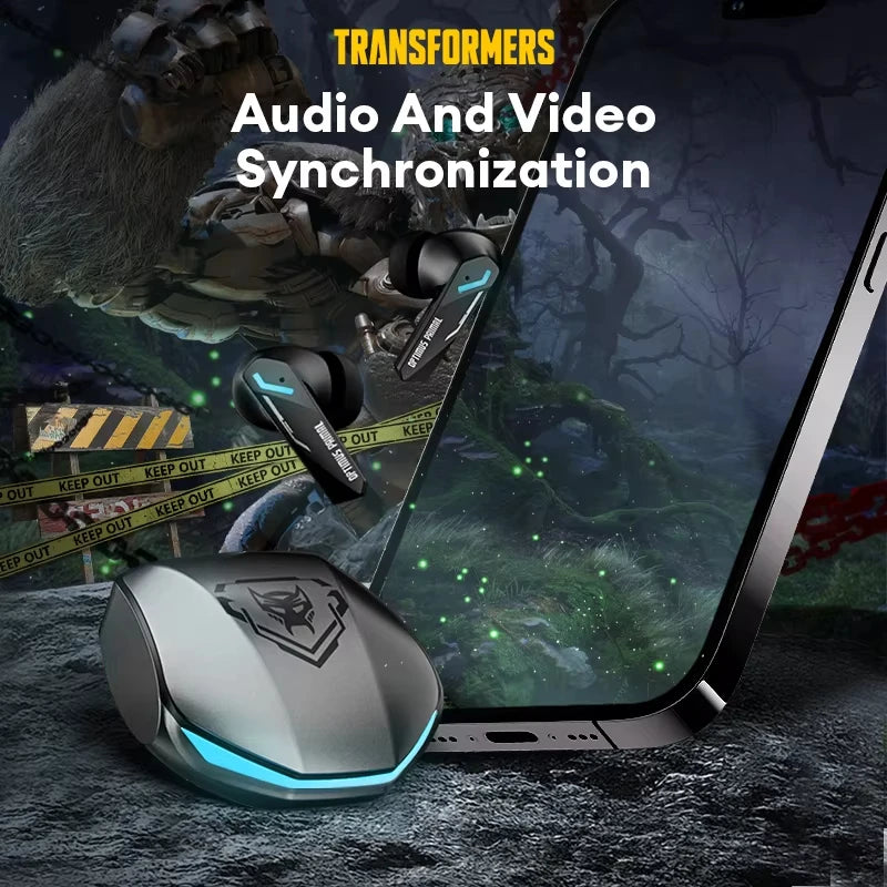 Transformers GM2 Pro Bluetooth Wireless Gaming Earphones Headset